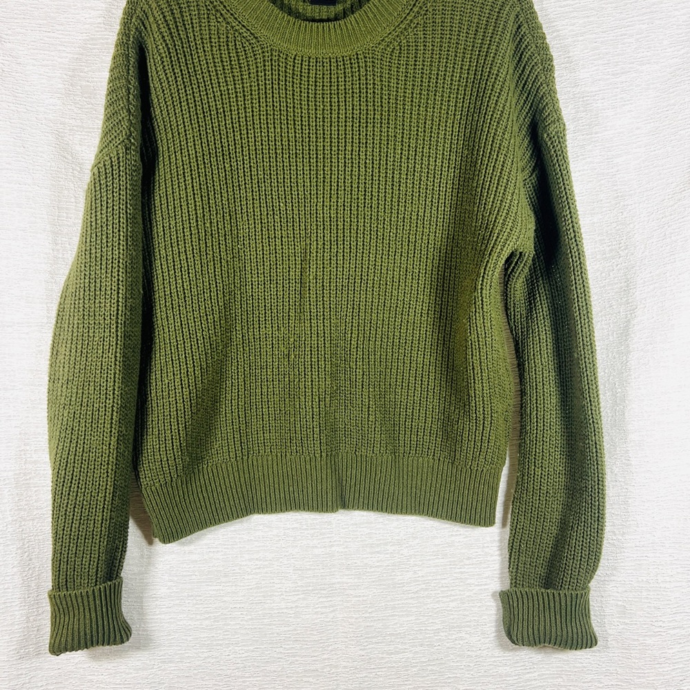Urban Outfitters Olive Crew Neck Oversized Sweater